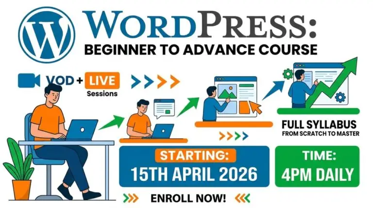 WordPress Basic To Advance – Live + VOD Course